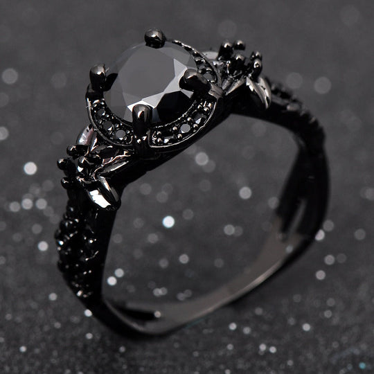 Elegant Black Onyx Vintage Ring