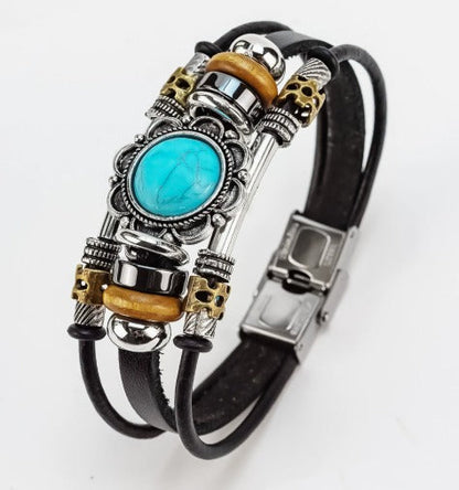 Vintage Turquoise Buckle Bracelet