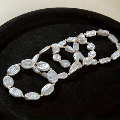 Pearl Statement Bracelet Set of 4