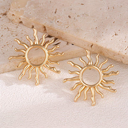 Elegant Sunflower Earrings