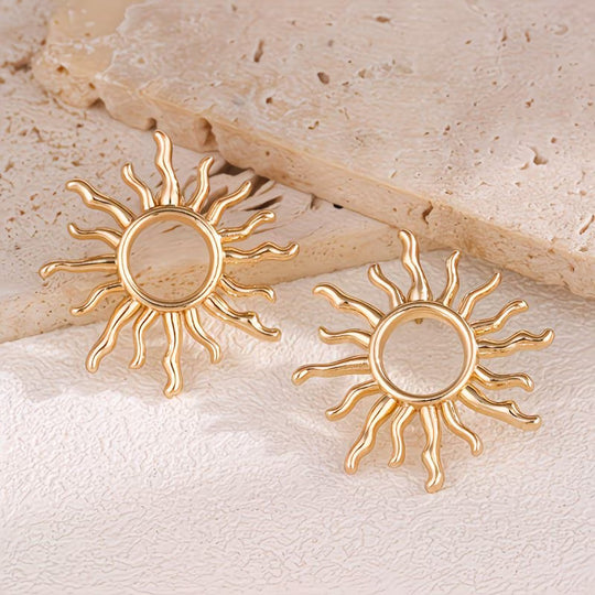 Elegant Sunflower Earrings