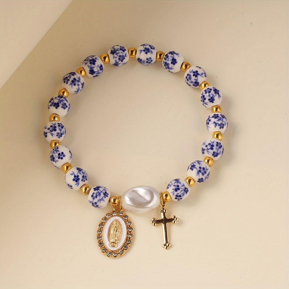 Bohemian Ceramic Faith Bracelet