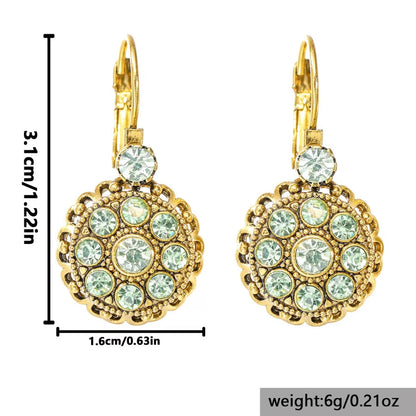 Elegant Zirconia Bloom Earrings