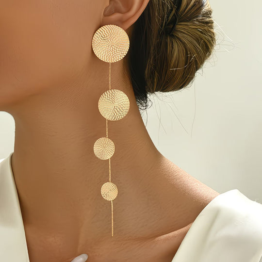 Instant Showstopper Gold Circle Earrings