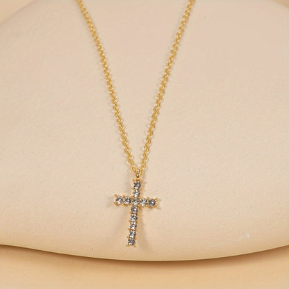 Delicate Cross Pendant Necklace