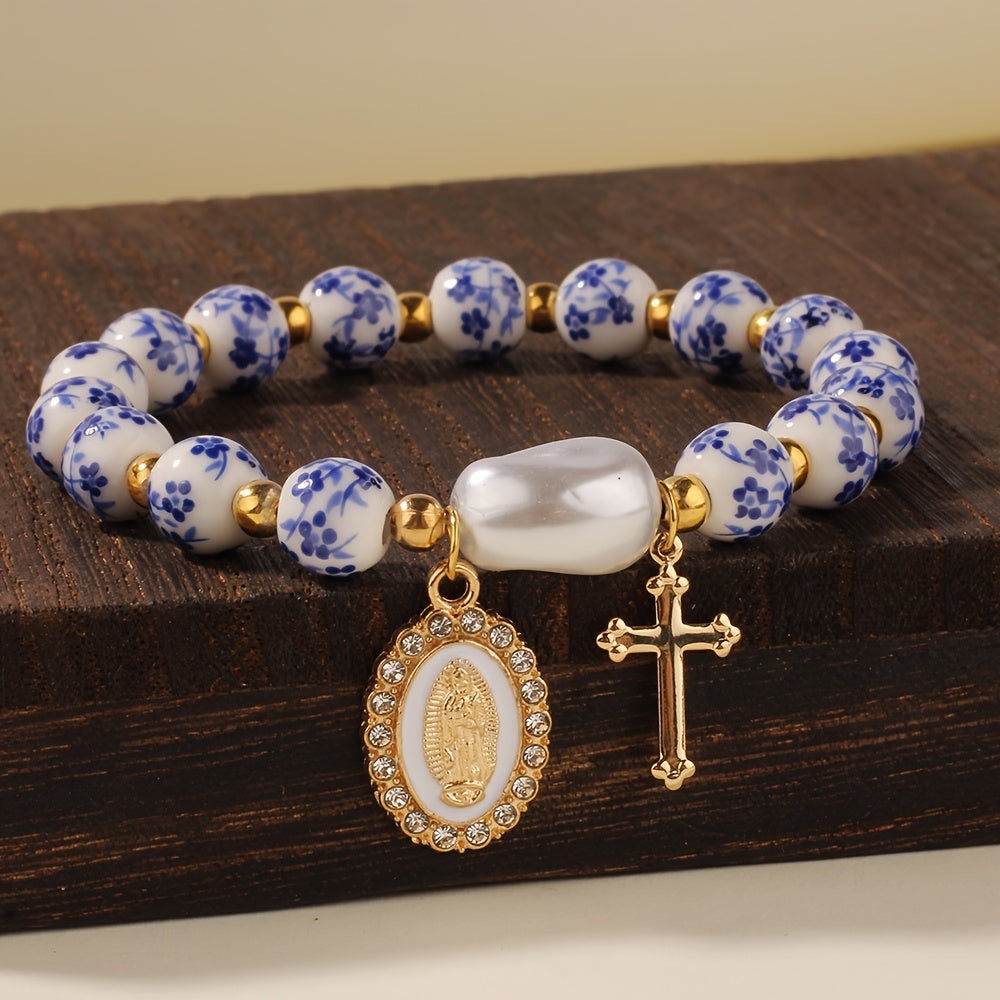 Bohemian Ceramic Faith Bracelet