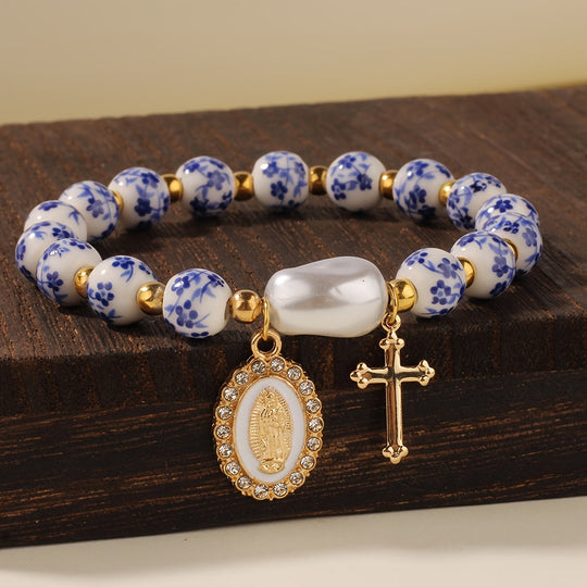 Bohemian Ceramic Faith Bracelet