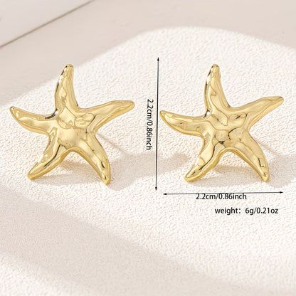 Starfish Gold Earrings