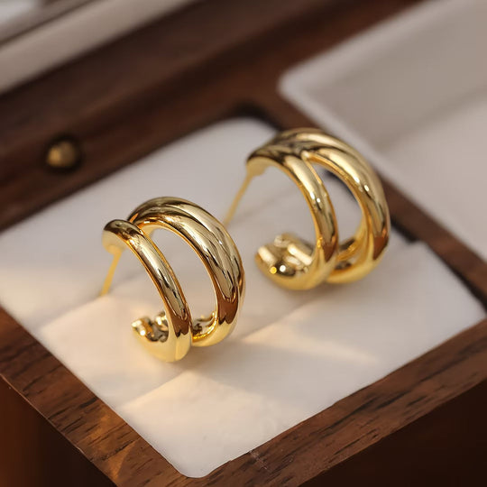 Triple Hoop Earrings