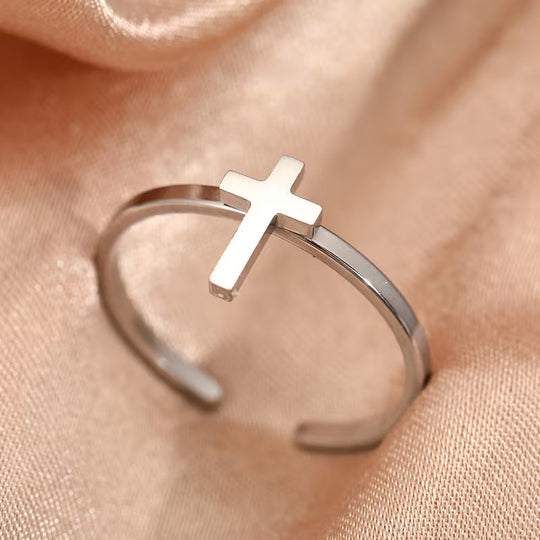 Classic Open Cross Band Ring