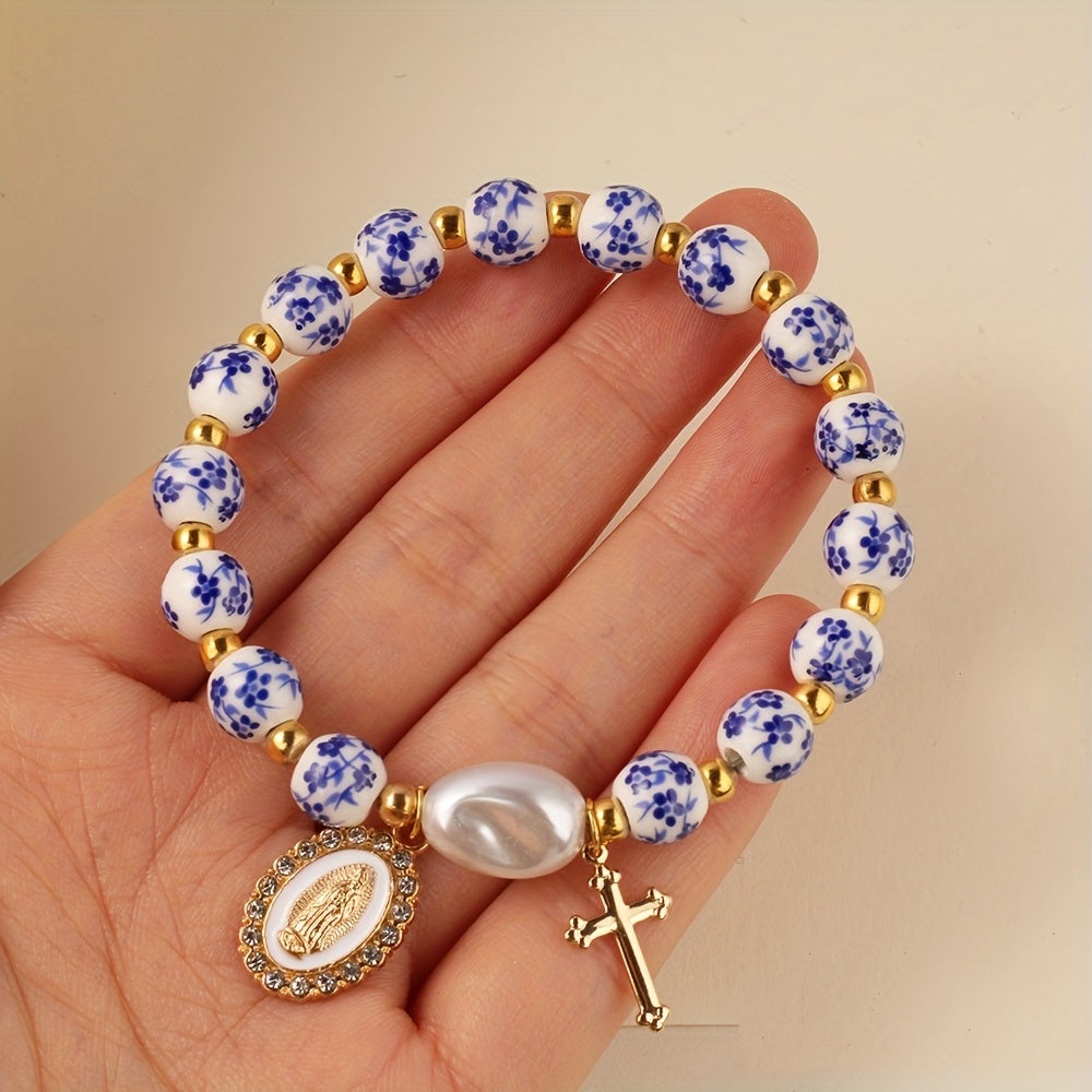 Bohemian Ceramic Faith Bracelet