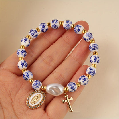 Bohemian Ceramic Faith Bracelet