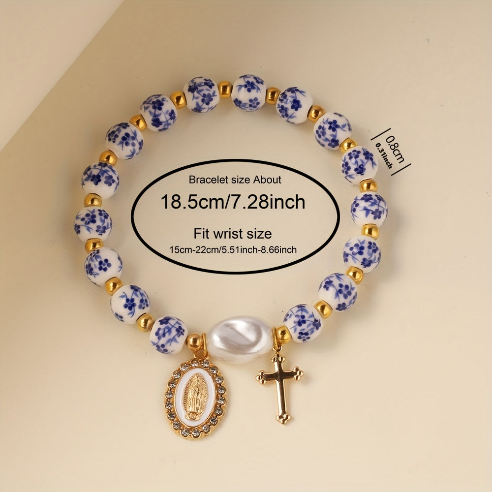 Bohemian Ceramic Faith Bracelet