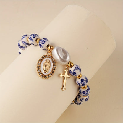 Bohemian Ceramic Faith Bracelet