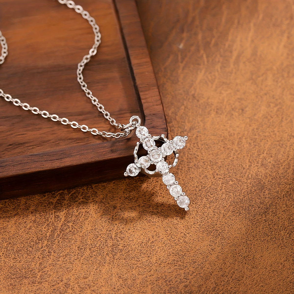 Radiant Crystal Cross Necklace