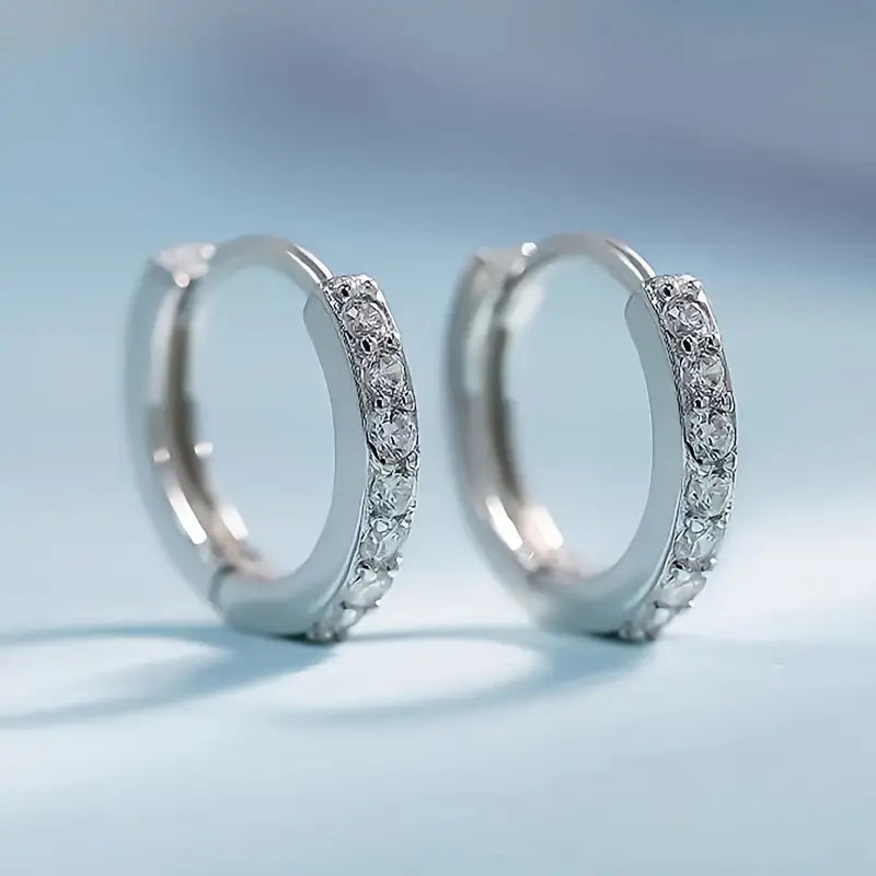 Mayfair Emerald Hoop Earrings