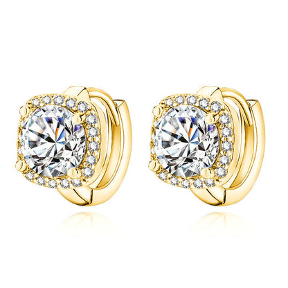 Luxe Cushion Halo Earrings