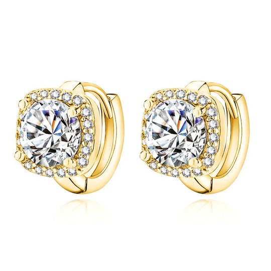 Luxe Cushion Halo Earrings