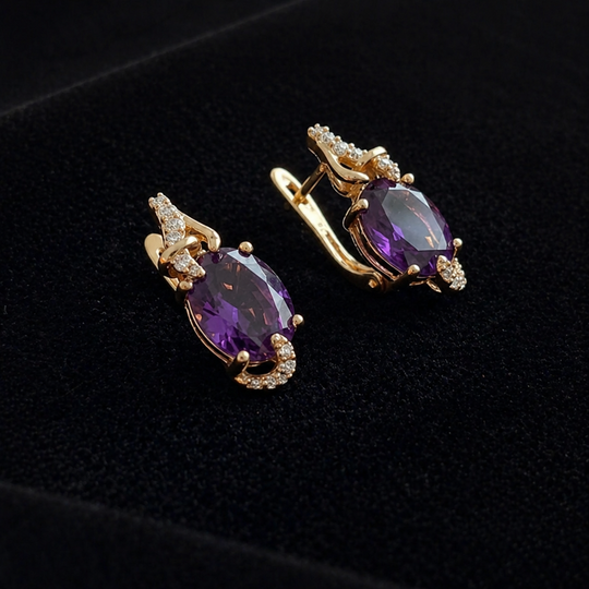 Elegant Rose Gold Drop Earrings