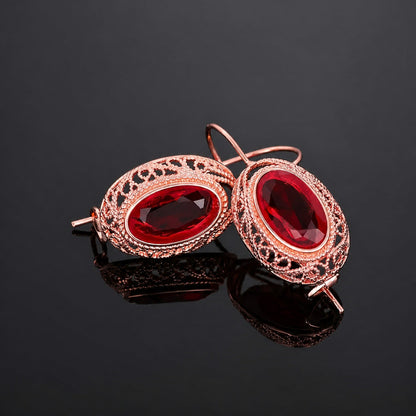 Sophisticated Rose Gold Drop Earrings