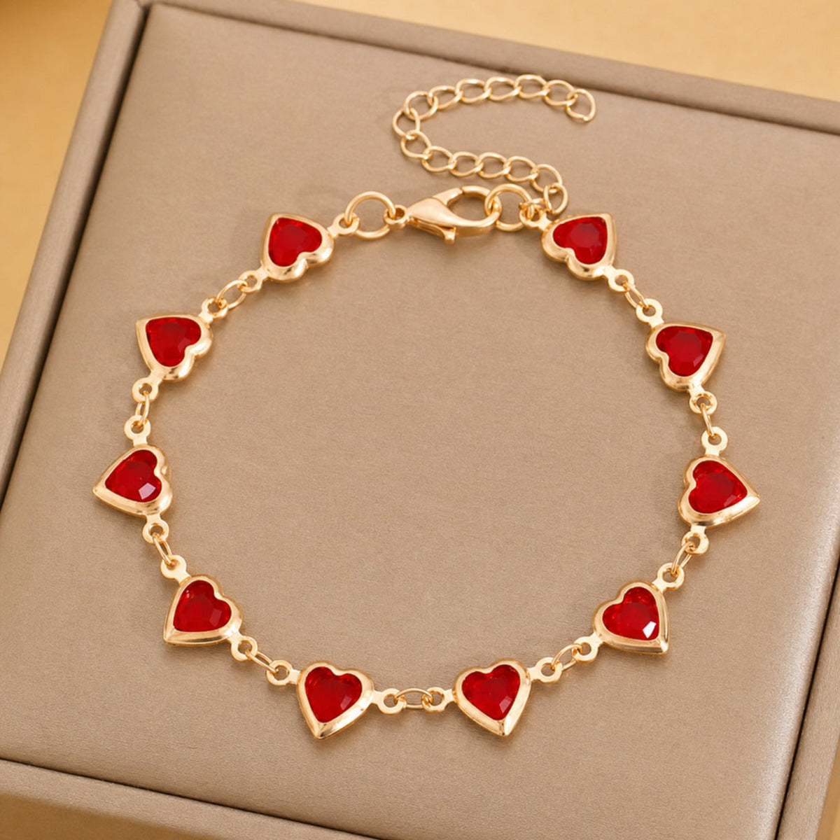 Sophisticated Gemstone Cluster Gold Bracelet