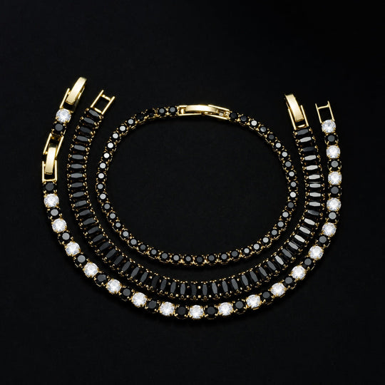 Sophisticated Onyx Copper Bracelet Set